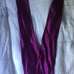 Metallic purple pants